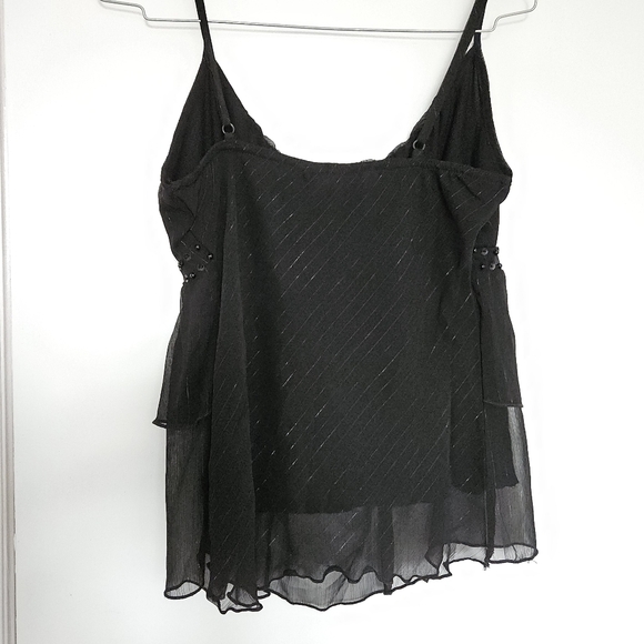 Black Ruffle Cami - Picture 2 of 3